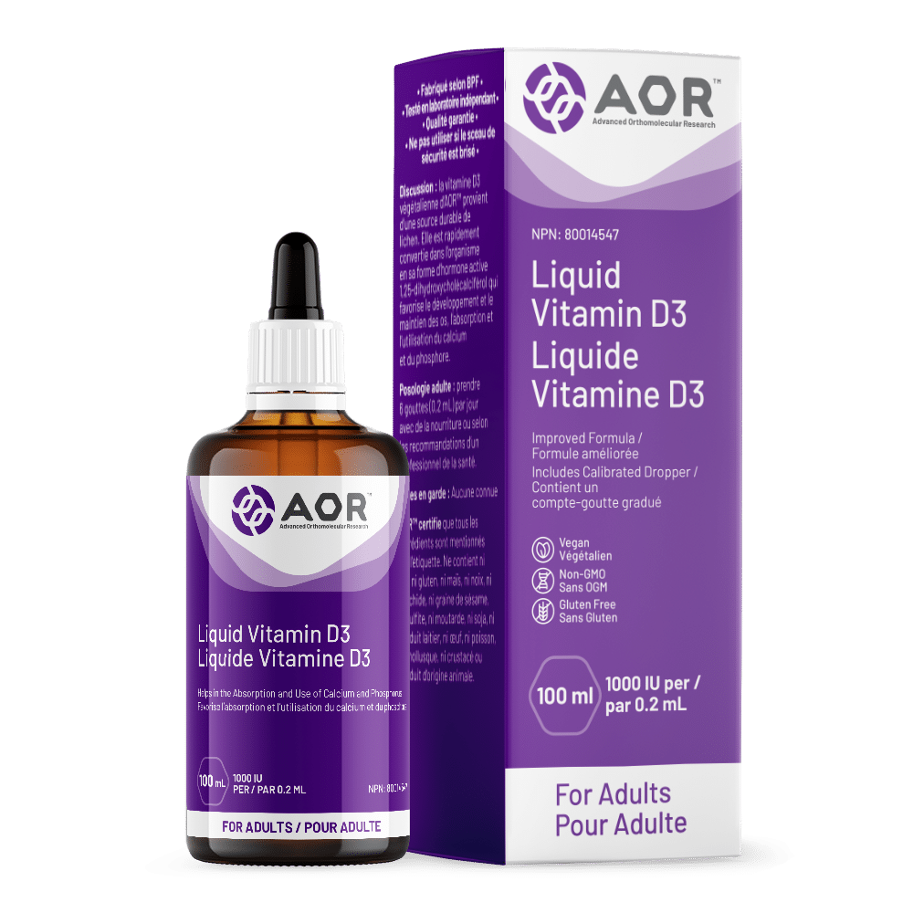 AOR Vitamin D3 Liquid (Adult) - JoyVIVA -  