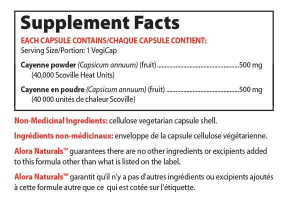 Alora Naturals Cayenne 40,000 SHU - JoyVIVA -  