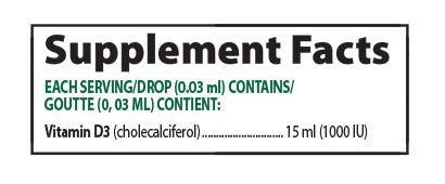 Alora Naturals Liquid Vitamin D3 Infants & Children - JoyVIVA -  