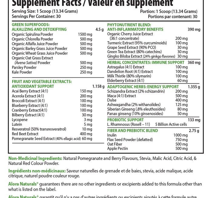 Alora Naturals True Greens - JoyVIVA -  