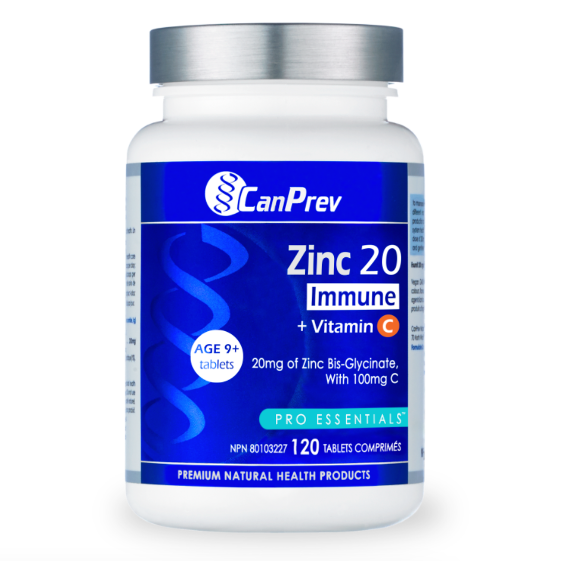 CanPrev Zinc 20 Immune + Vitamin C - JoyVIVA -  