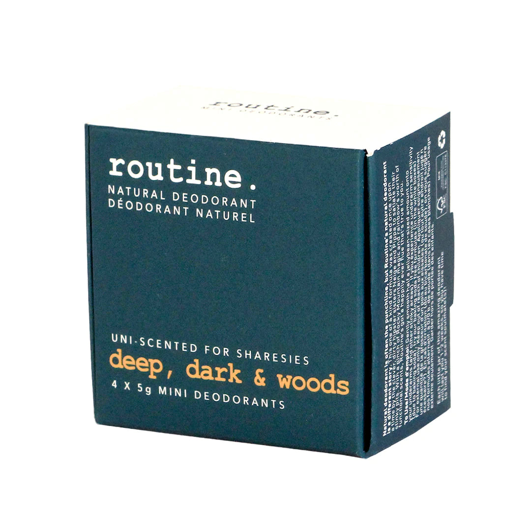 Routine Deep, Dark & Woods Mini Deodorants Kit