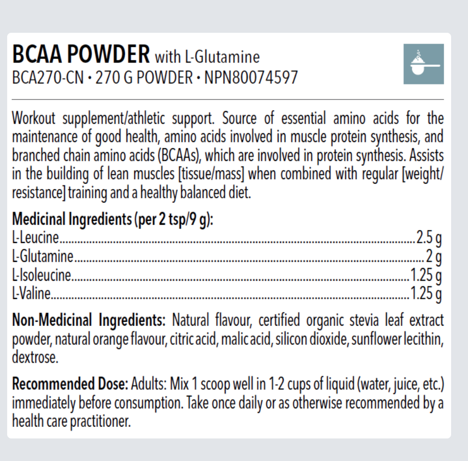 Designs for Health BCAA Powder with L-Glutamine - JoyVIVA -  
