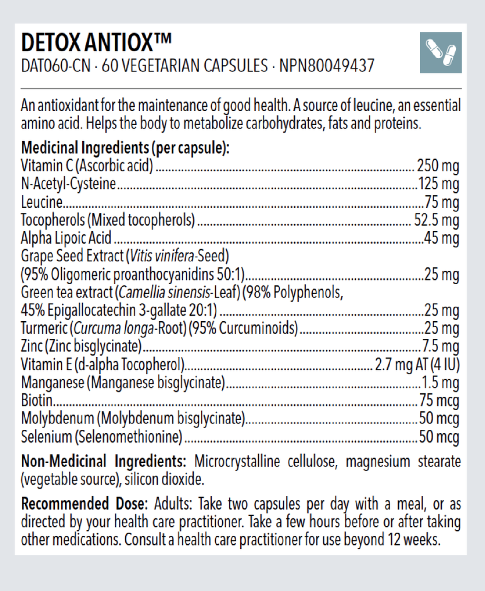 Designs for Health Detox Antiox - JoyVIVA -  