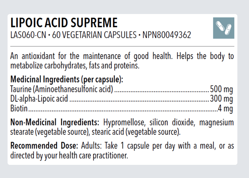 Designs for Health Lipoic Acid Supreme - JoyVIVA -  