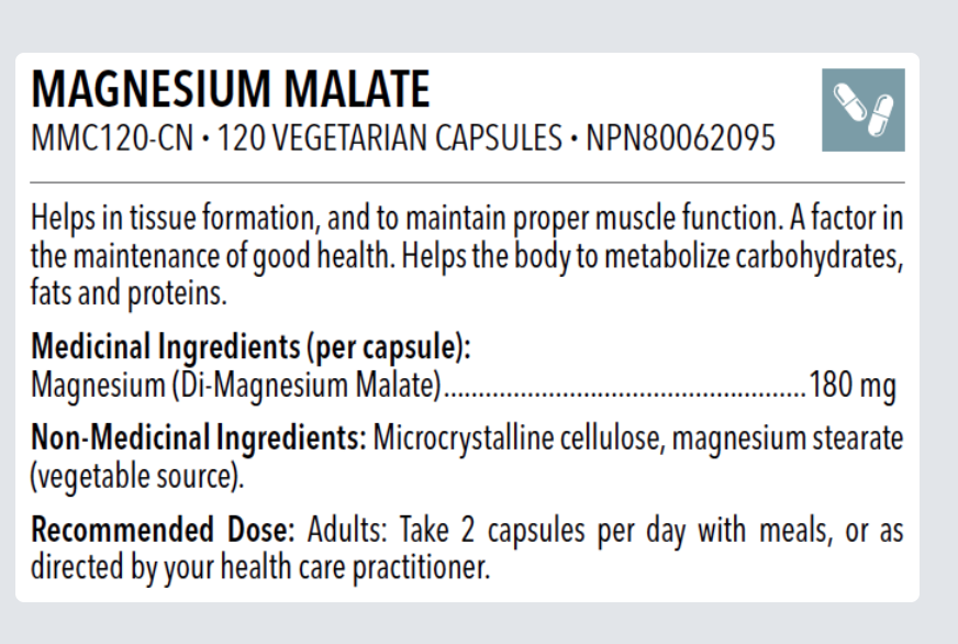 Designs for Health Magnesium Malate - JoyVIVA -  