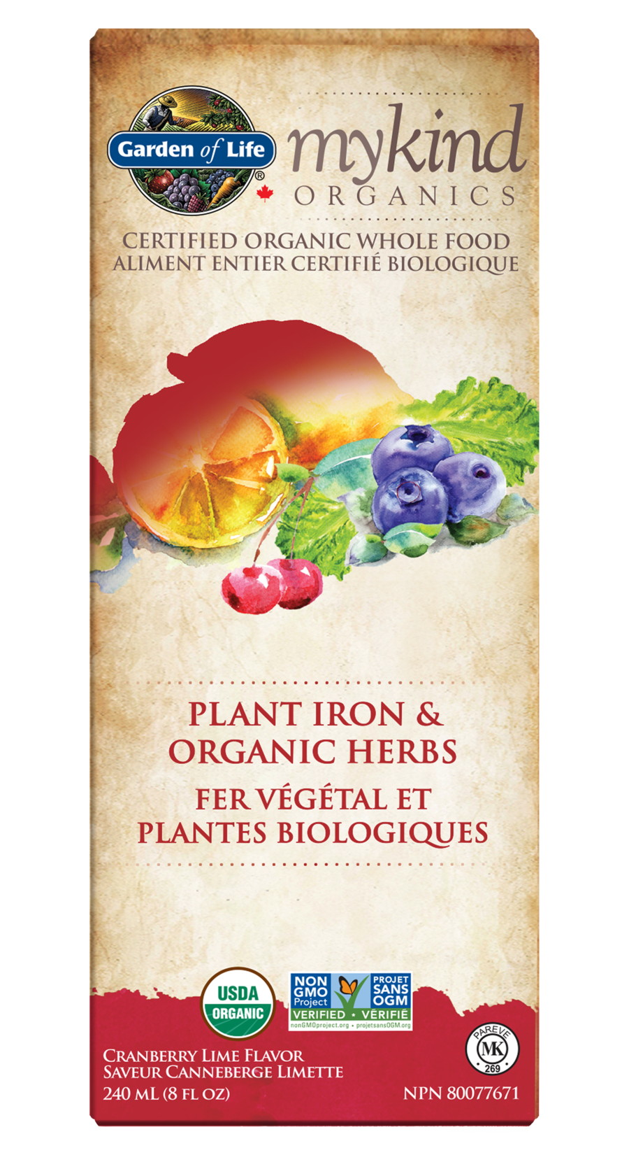 Garden of Life Mykind Organics Plant Iron and Herb - JoyVIVA -  