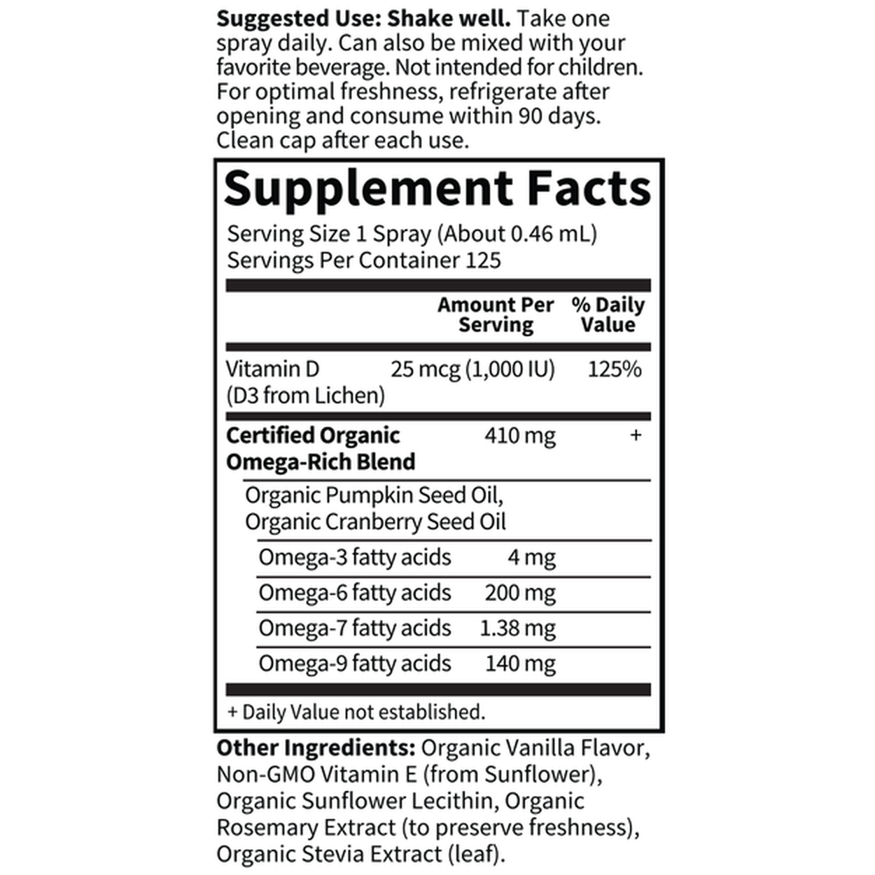 Garden of Life Mykind Organics Vegan Vitamin D3 Organic Spray - JoyVIVA -  