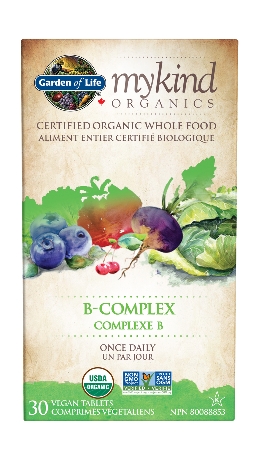 Garden of Life Mykind Organics Vitamin B-Complex - JoyVIVA -  