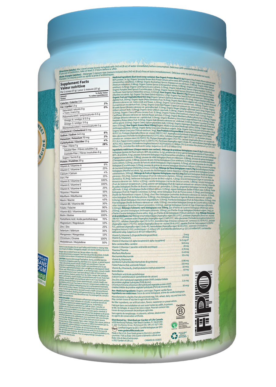 Garden of Life Raw All-In-One Nutritional Shake - JoyVIVA -  