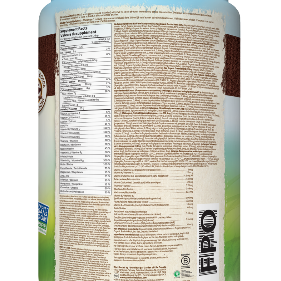 Garden of Life Raw All-In-One Nutritional Shake - JoyVIVA -  