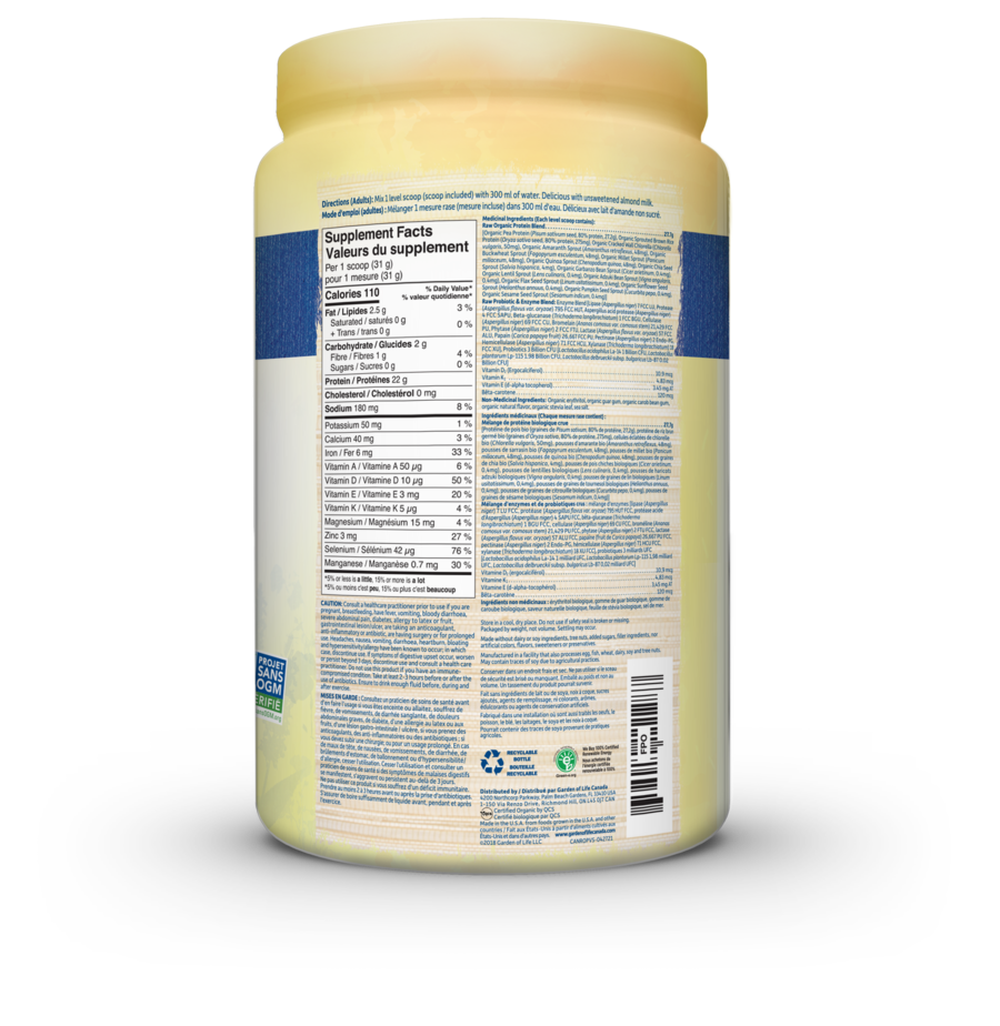 Garden of Life Raw Organic Protein - JoyVIVA -  