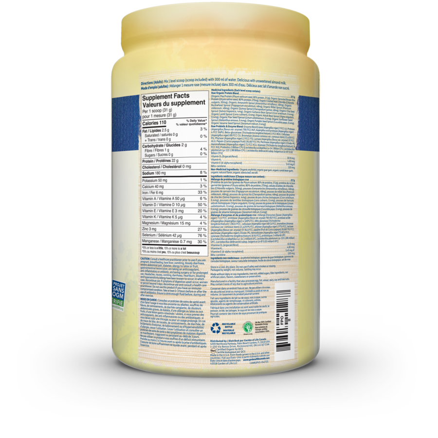 Garden of Life Raw Organic Protein - JoyVIVA -  