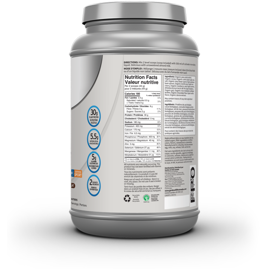Garden of Life SPORT Organic Plant-Based Protein - JoyVIVA -  