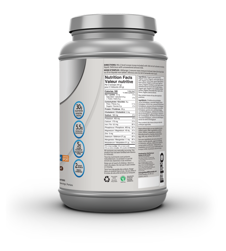 Garden of Life SPORT Organic Plant-Based Protein - JoyVIVA -  