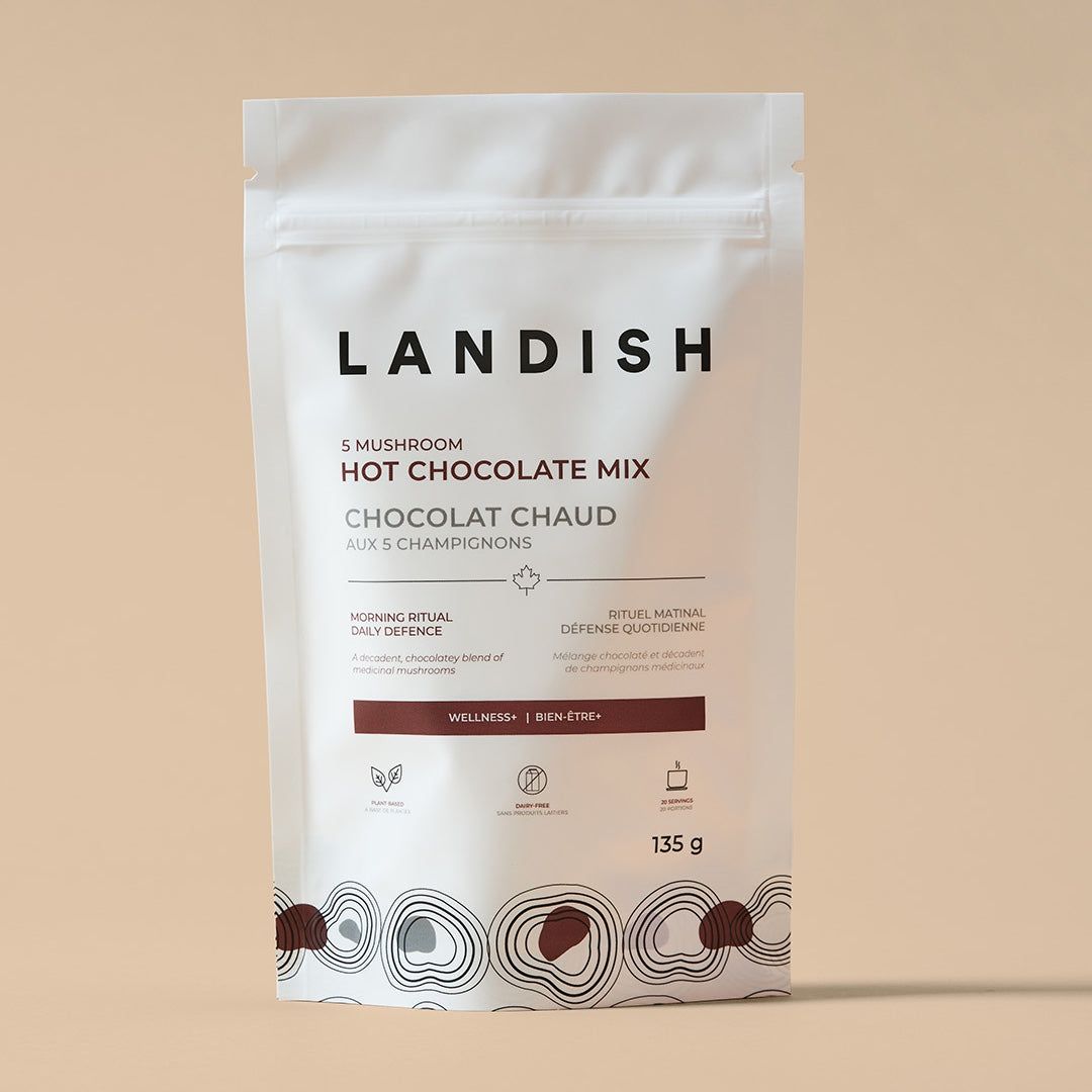 Landish 5 Mushroom Hot Chocolate Mix - JoyVIVA -  