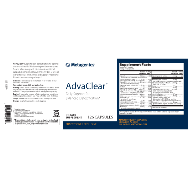 Metagenics AdvaClear - JoyVIVA -  