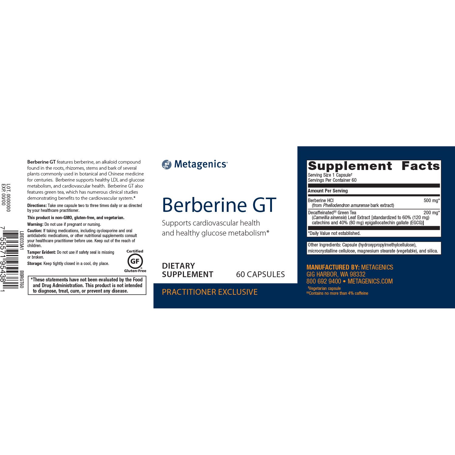 Metagenics Berberine GT - JoyVIVA -  