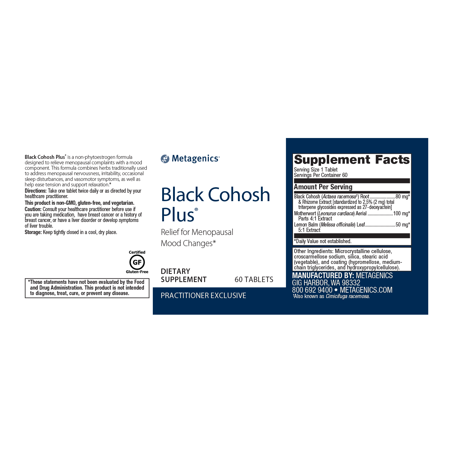 Metagenics Black Cohosh Plus - JoyVIVA -  