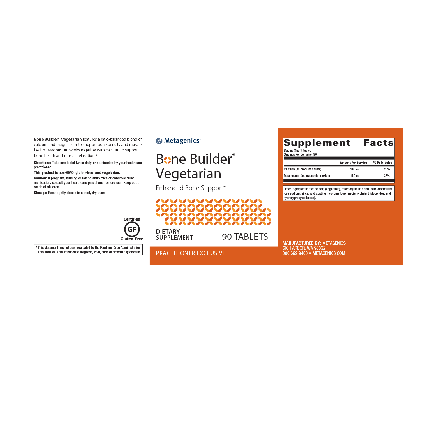 Metagenics Bone Builder Vegetarian - JoyVIVA -  