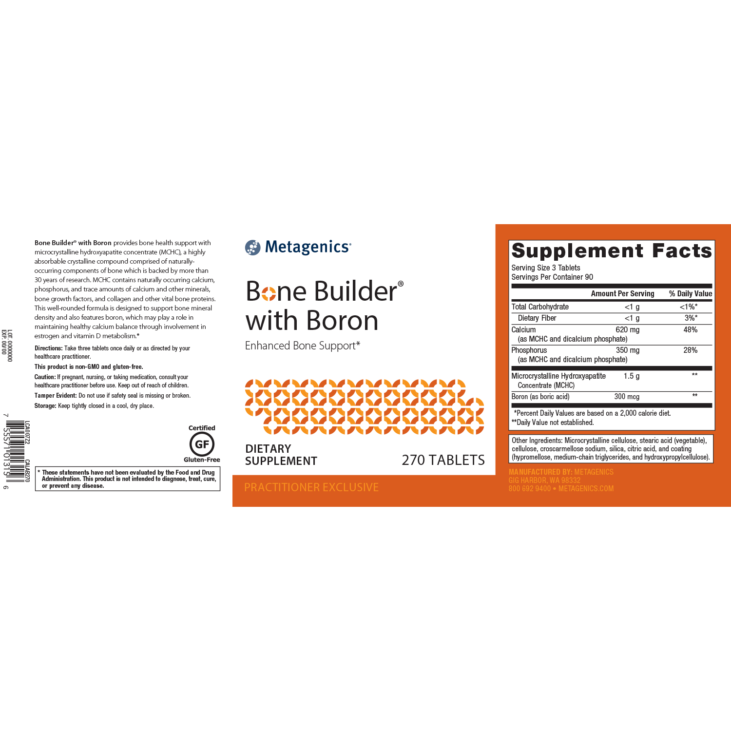 Metagenics Bone Builder with Boron - JoyVIVA -  