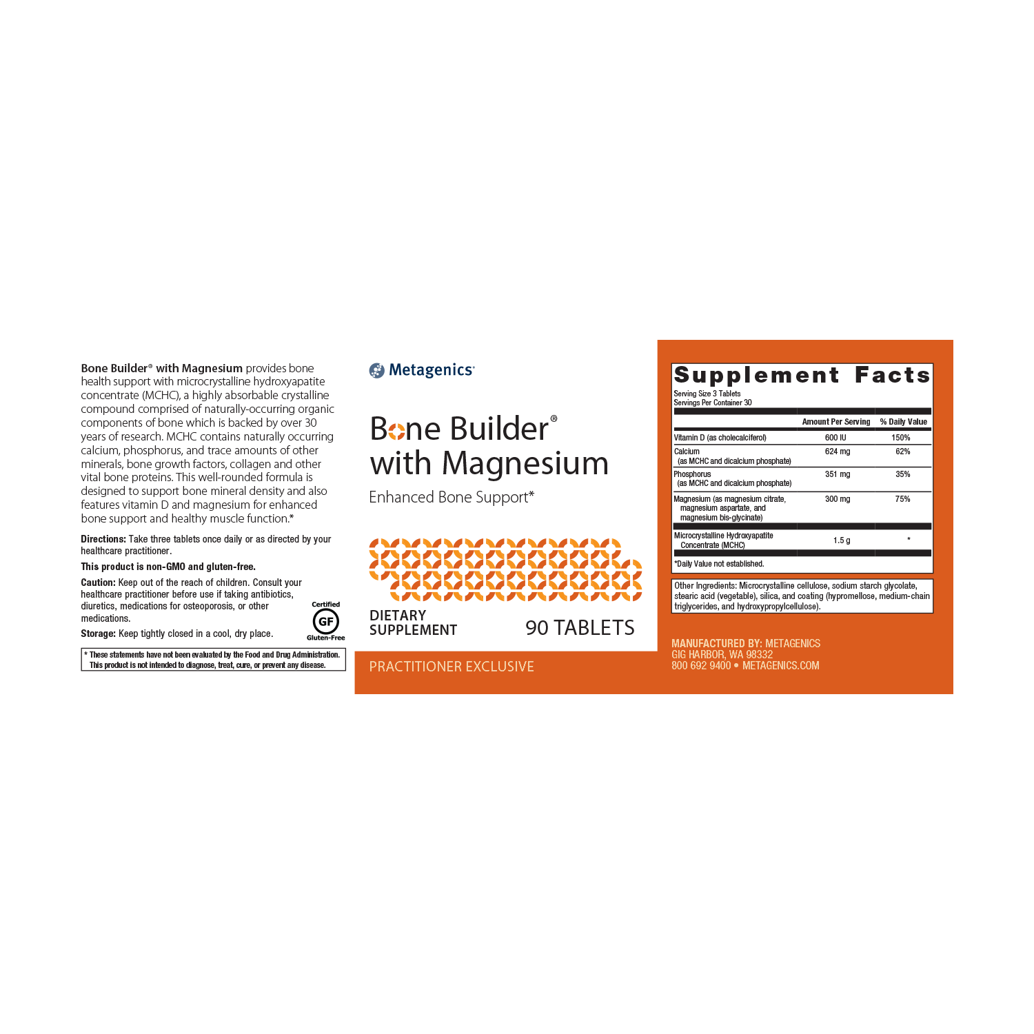 Metagenics Bone Builder with Magnesium - JoyVIVA -  