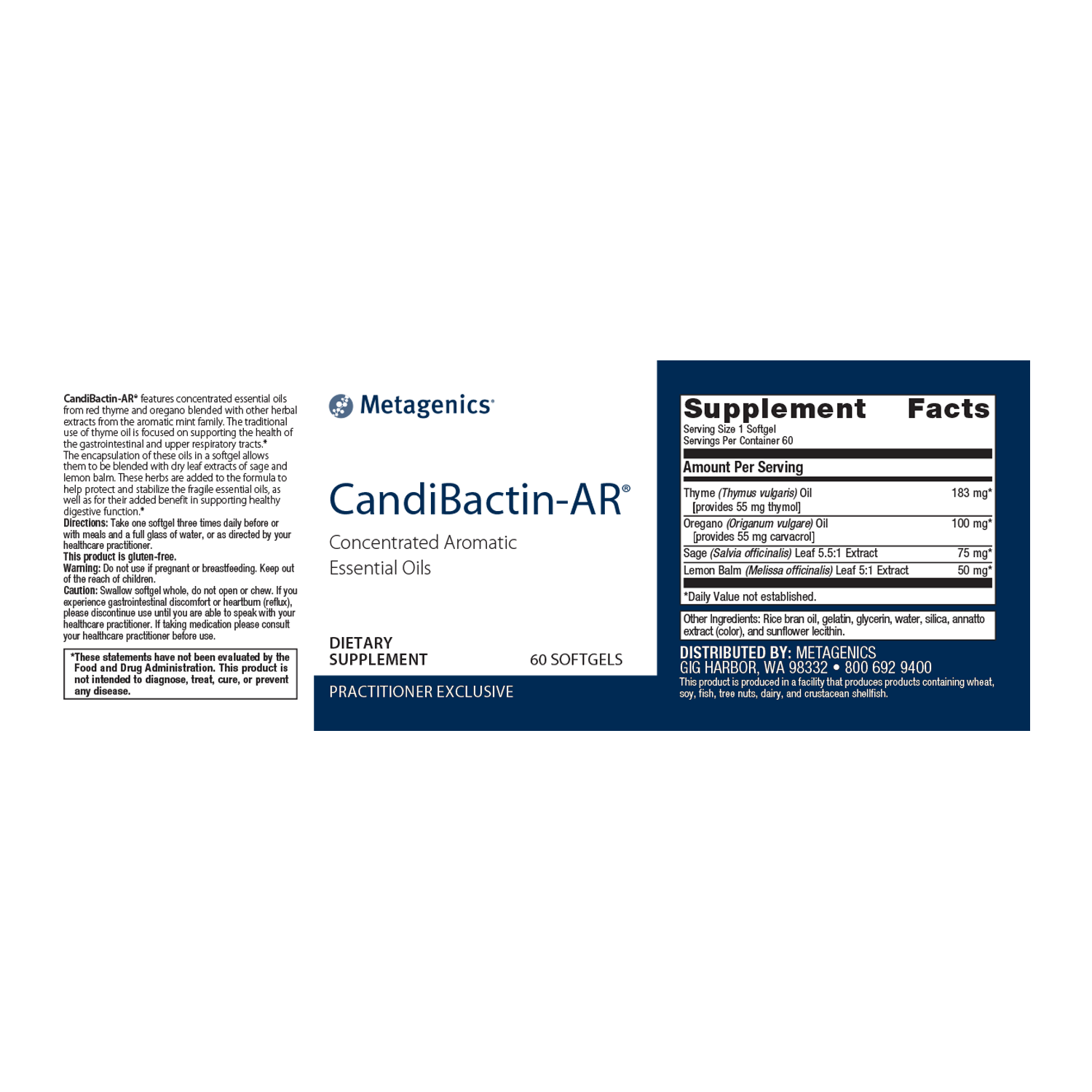 Metagenics CandiBactin-AR - JoyVIVA -  
