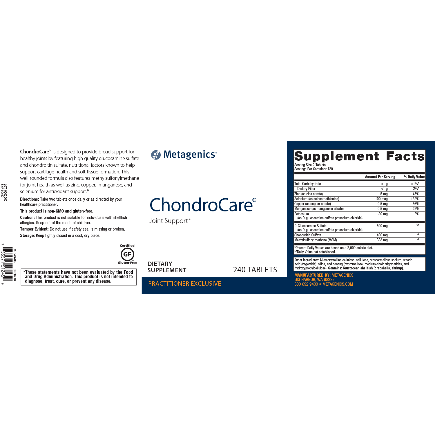 Metagenics ChondroCare - JoyVIVA -  