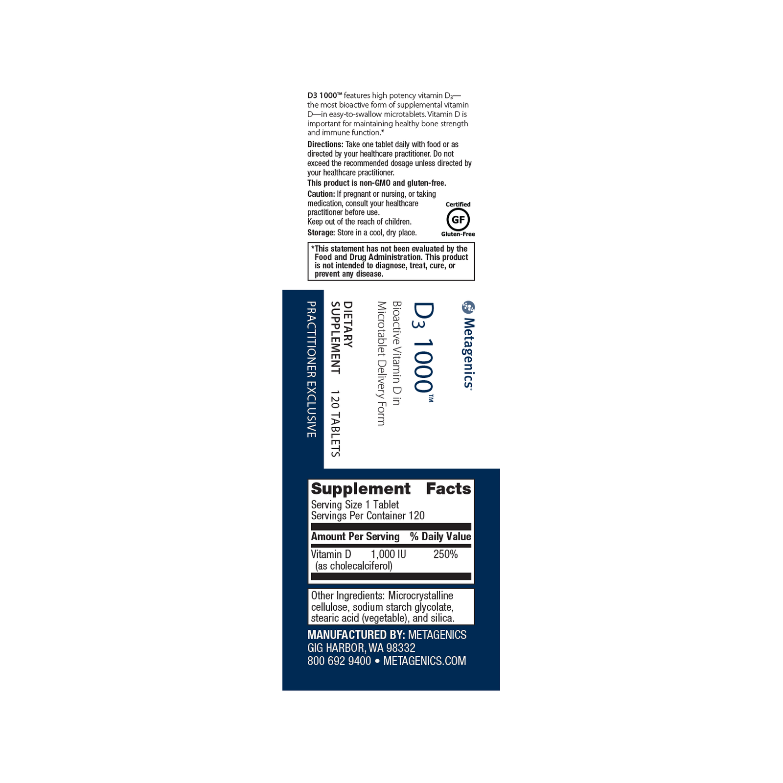 Metagenics D3 1000 - JoyVIVA -  