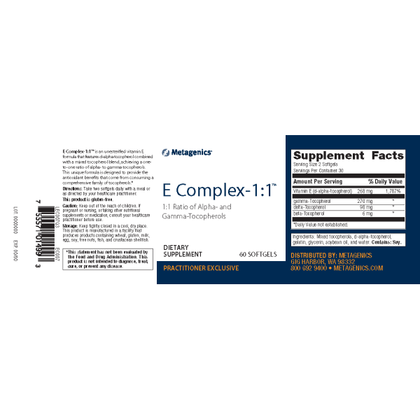 Metagenics E Complex-1:1 - JoyVIVA -  
