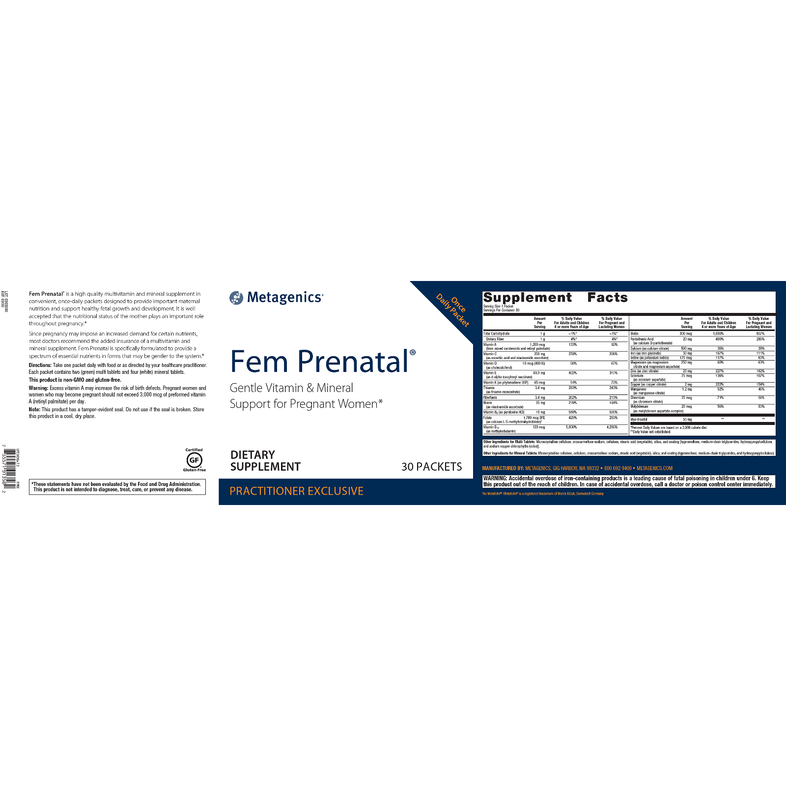 Metagenics Fem Prenatal - JoyVIVA -  