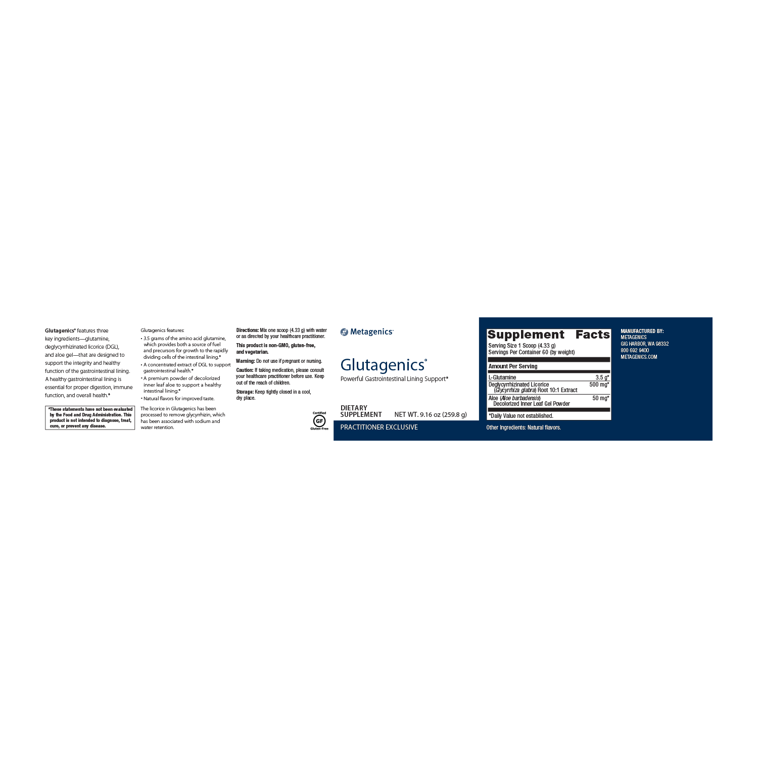 Metagenics Glutagenics - JoyVIVA -  