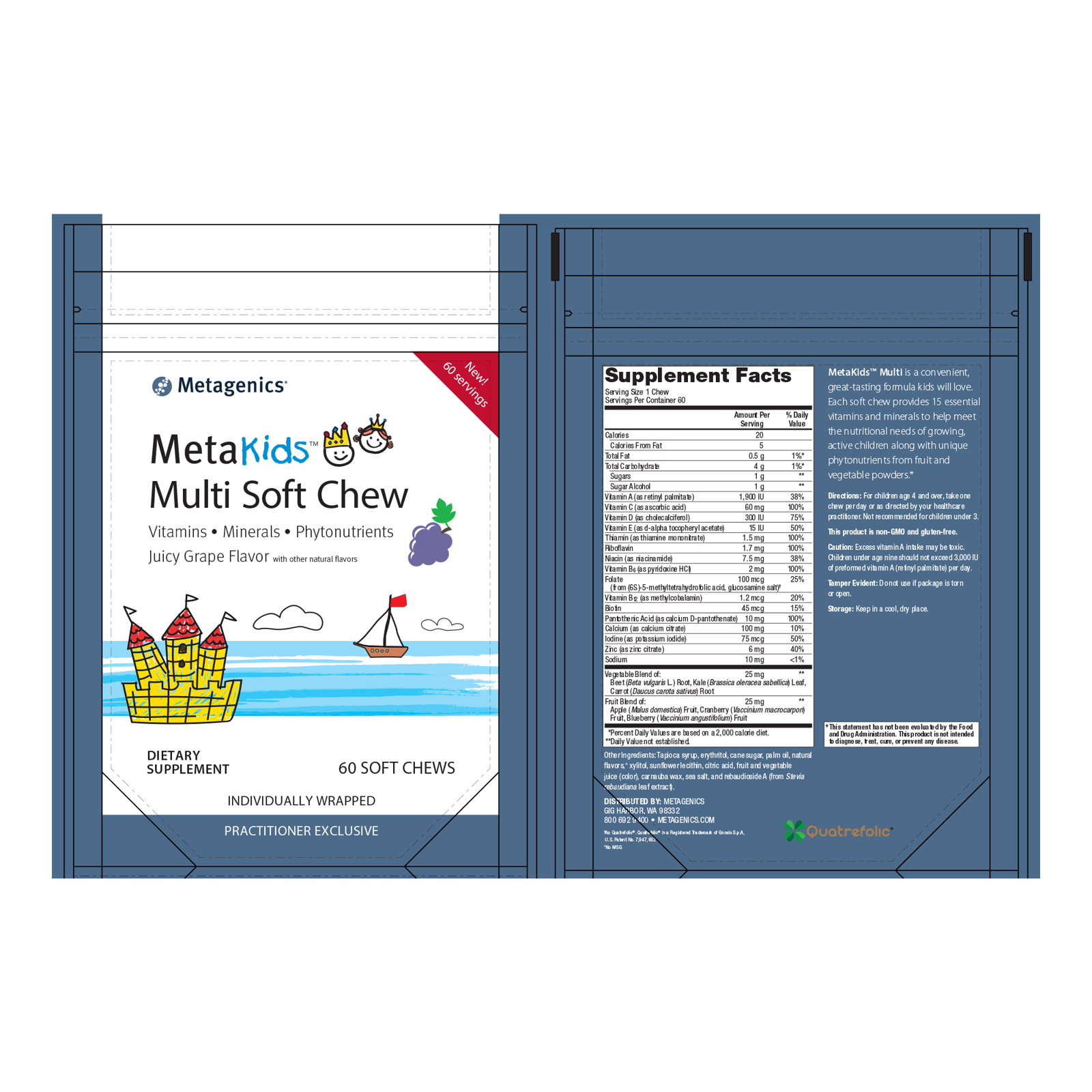 Metagenics MetaKids Multi Soft Chew - JoyVIVA -  
