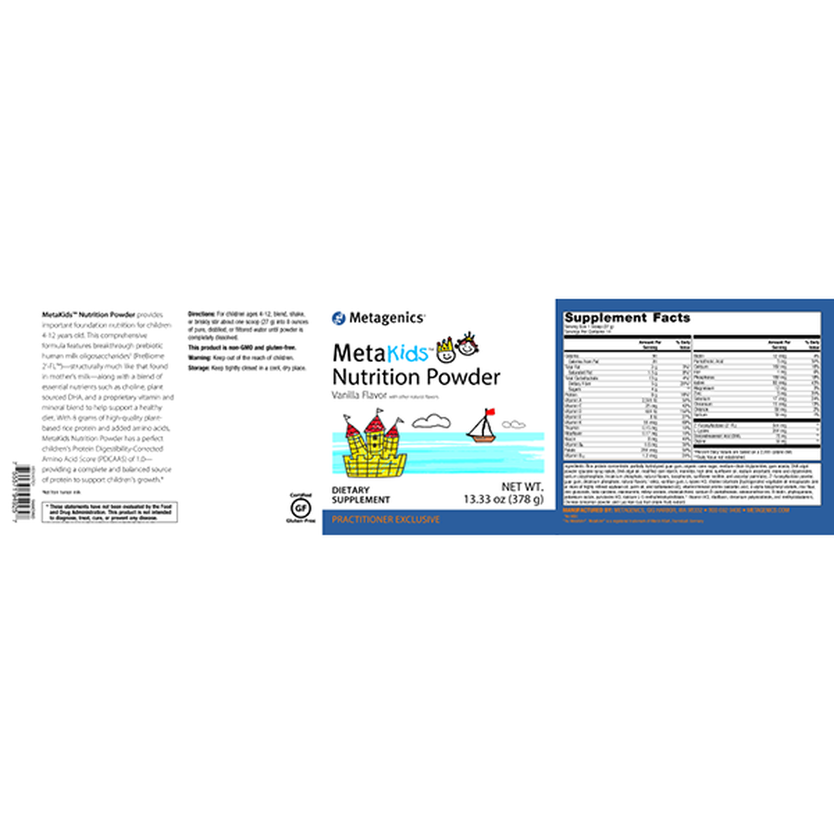 Metagenics MetaKids Nutrition Powder - JoyVIVA -  
