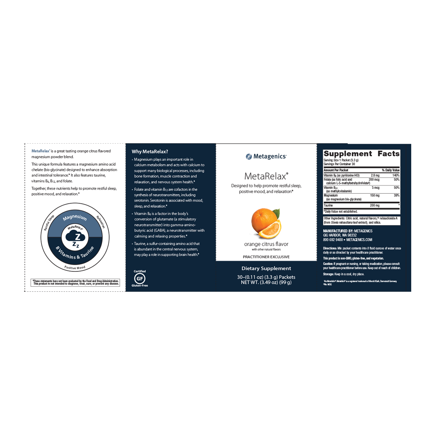Metagenics MetaRelax - JoyVIVA -  