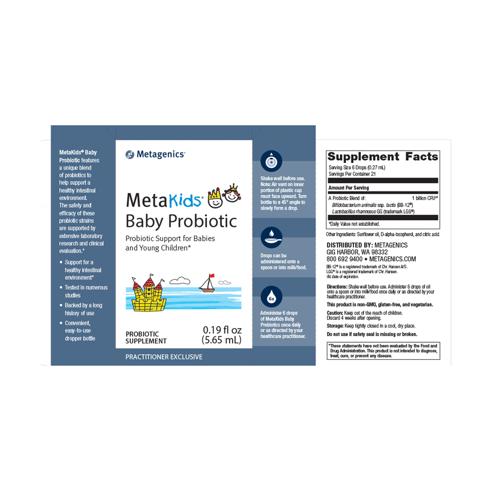 Metagenics Metakids Baby Probiotic - JoyVIVA -  