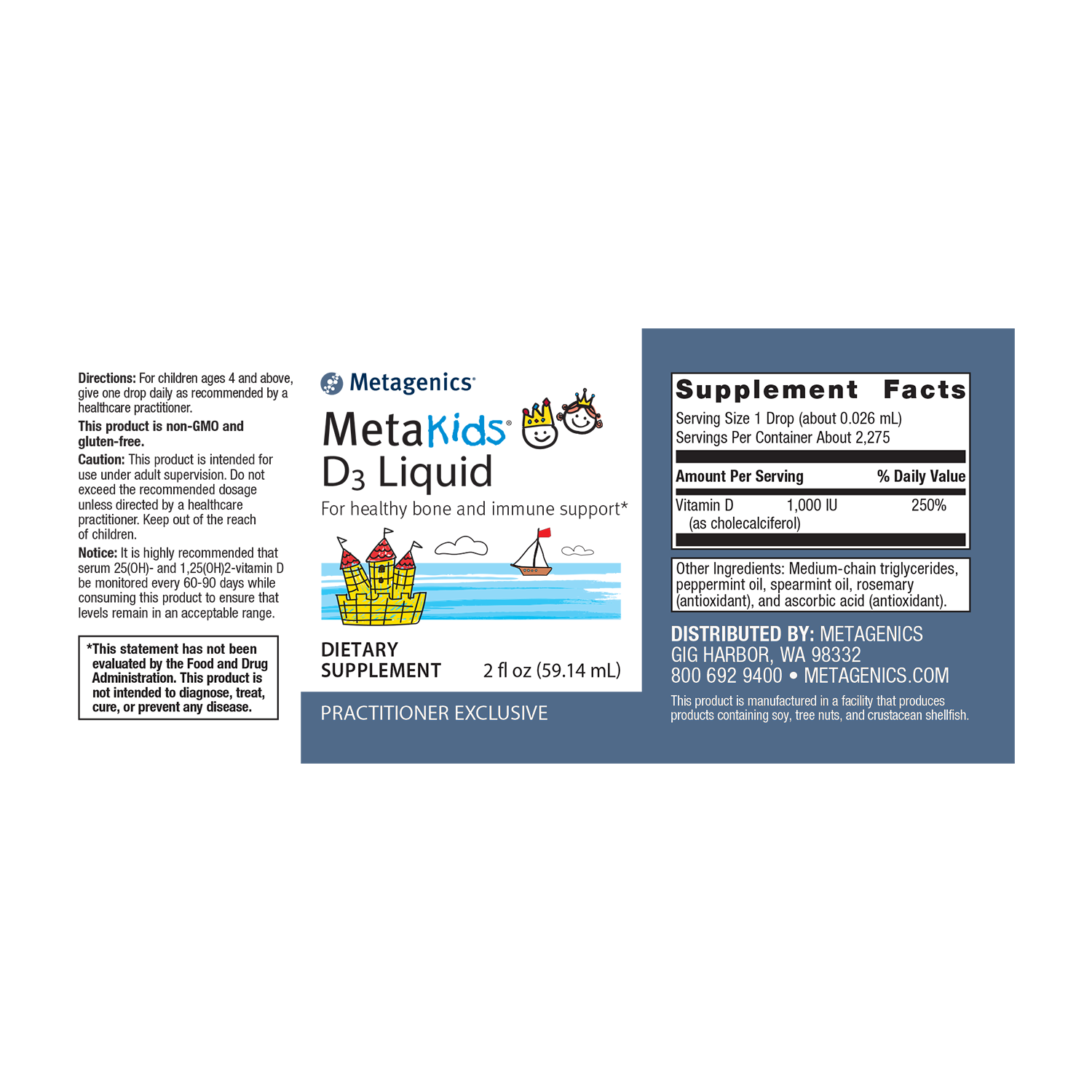 Metagenics Metakids D3 Liquid - JoyVIVA -  