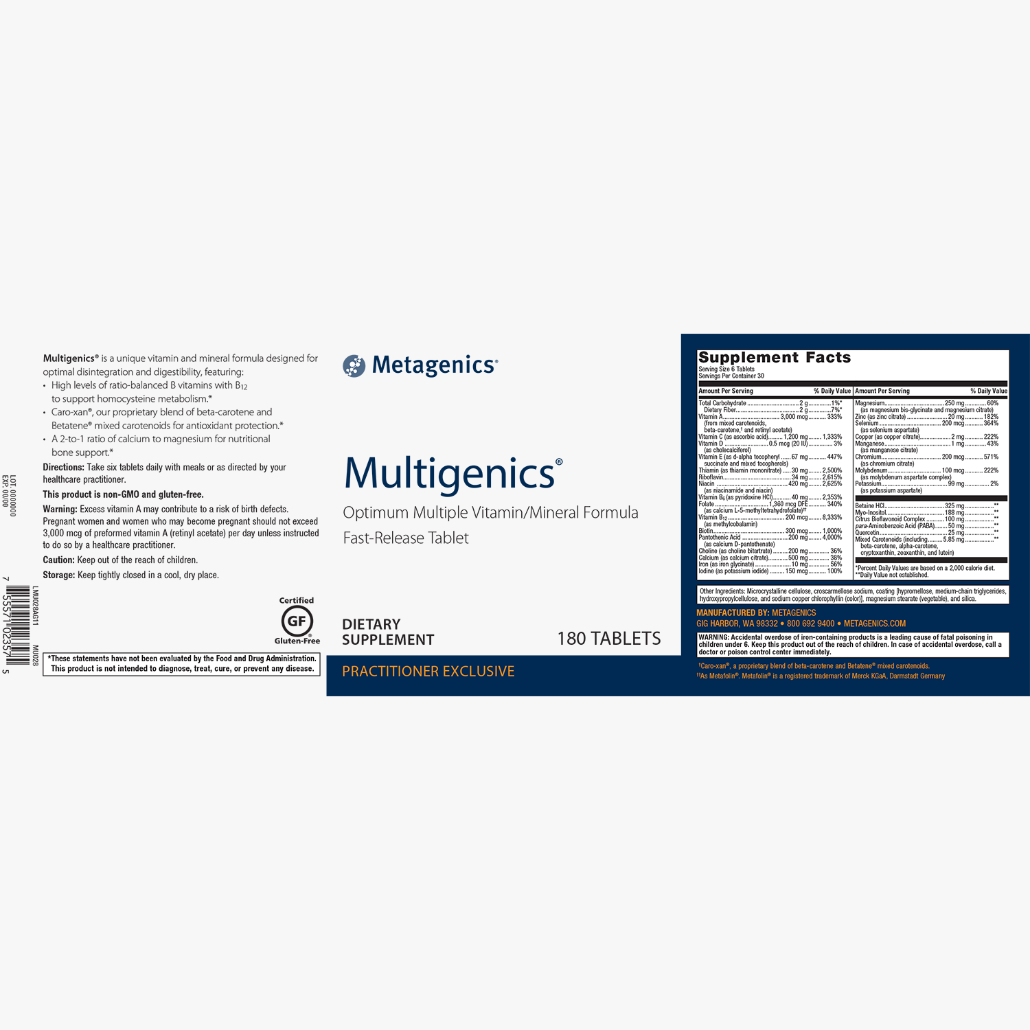 Metagenics Multigenics - JoyVIVA -  