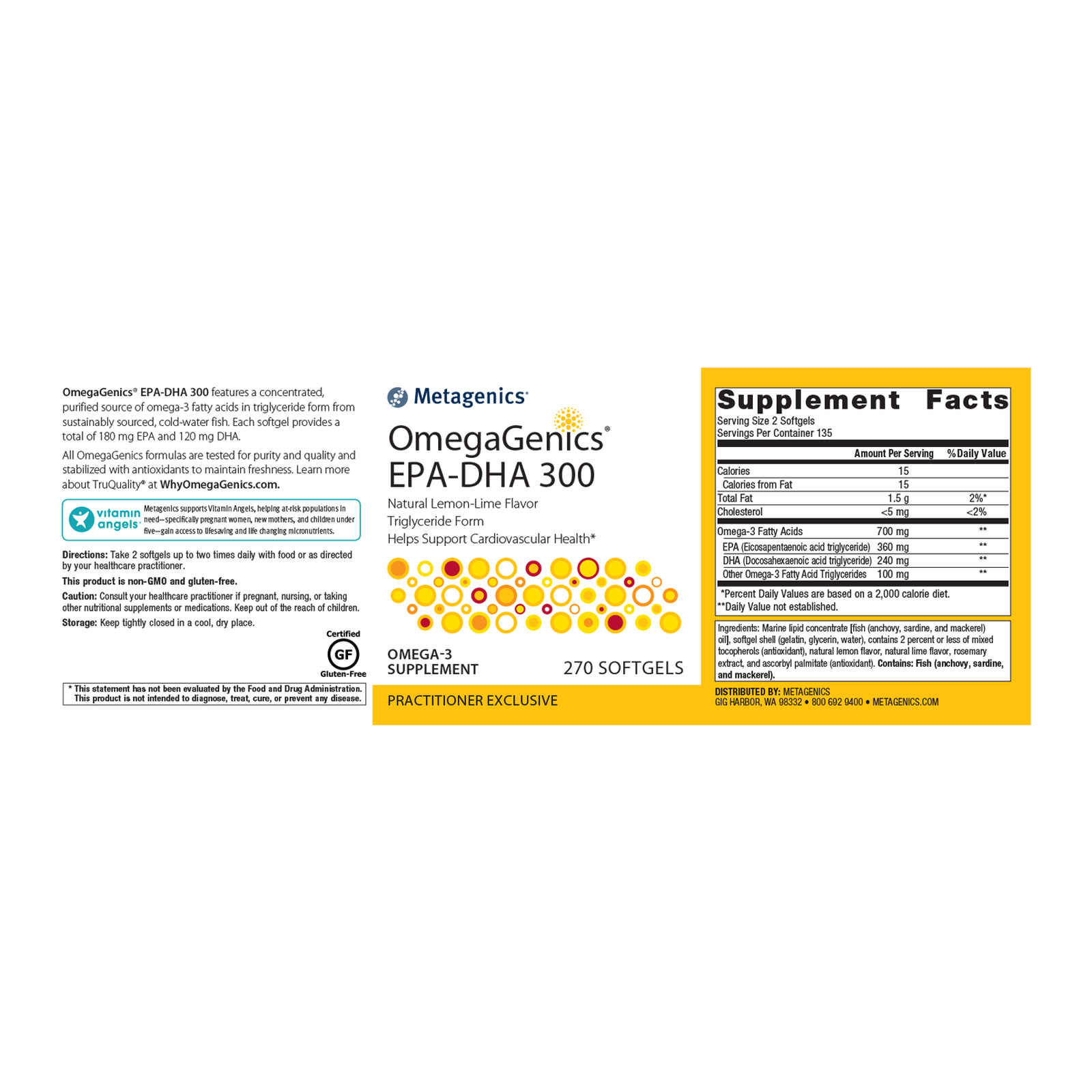 Metagenics OmegaGenics EPA-DHA 300 - JoyVIVA -  