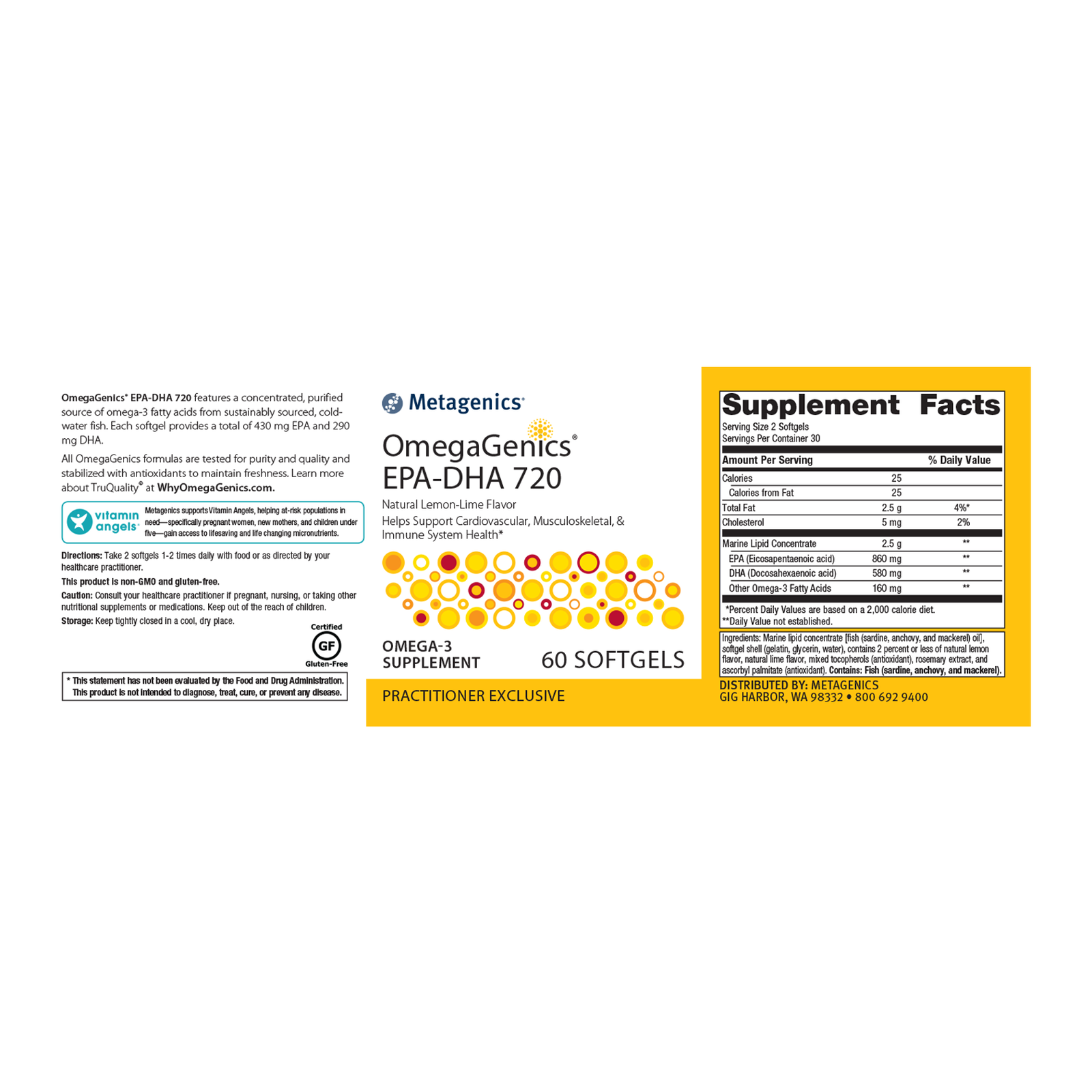 Metagenics OmegaGenics EPA-DHA 720 - JoyVIVA -  