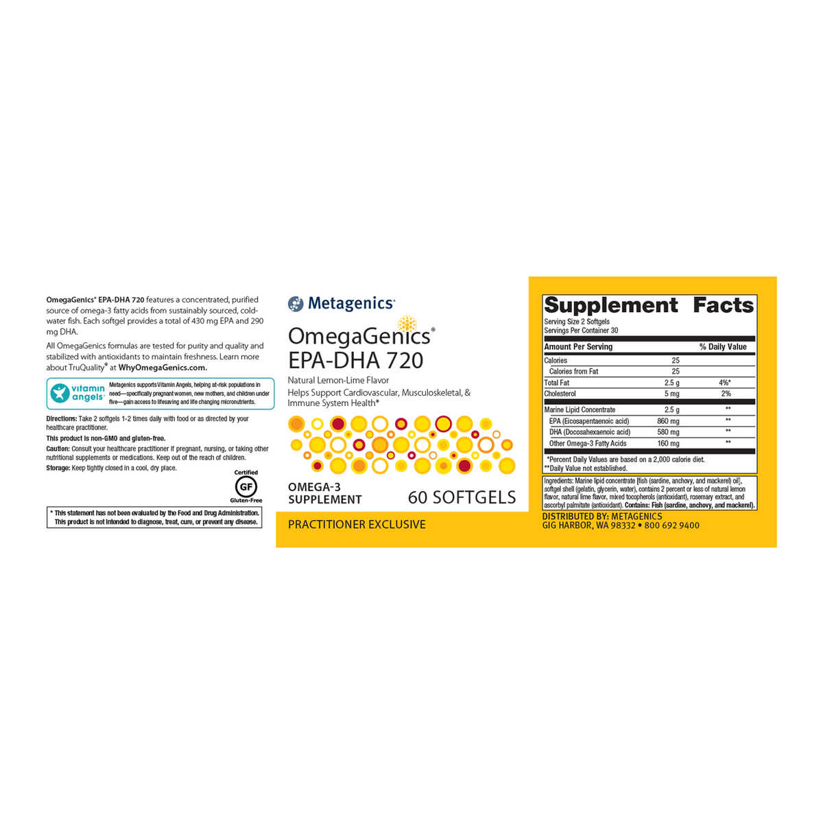 Metagenics OmegaGenics EPA-DHA 720 - JoyVIVA -  