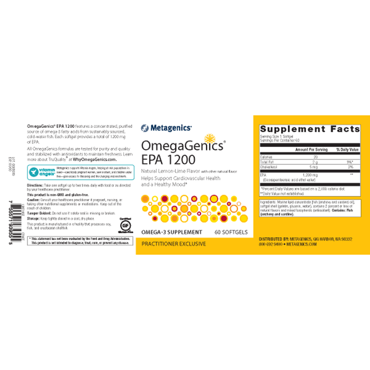 Metagenics OmegaGenics EPA 1200 - JoyVIVA -  