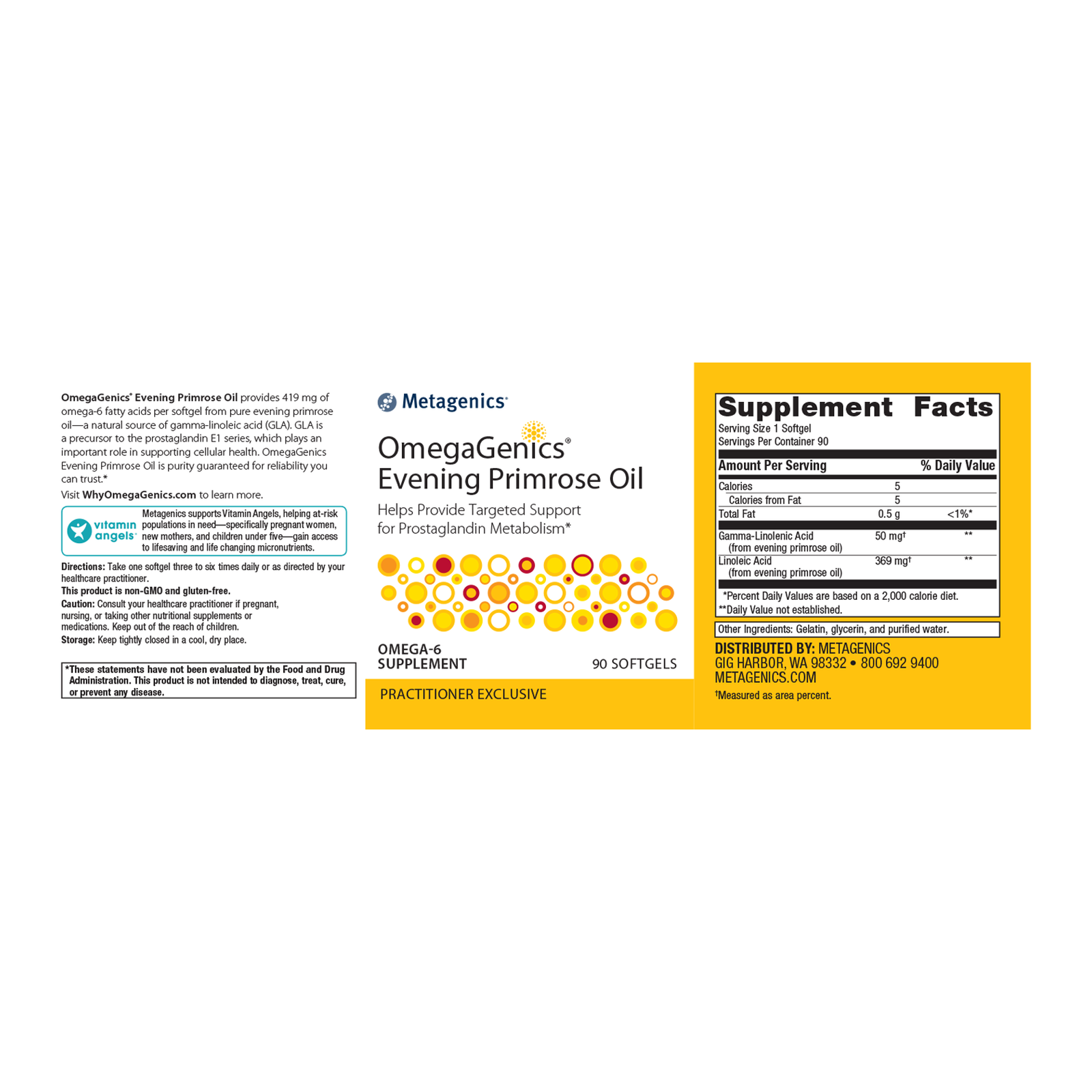 Metagenics OmegaGenics Evening Primrose Oil - JoyVIVA -  