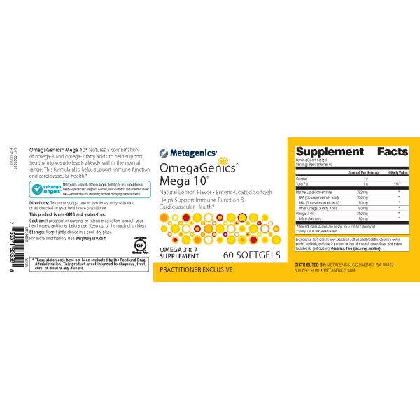 Metagenics OmegaGenics Mega 10 - JoyVIVA -  