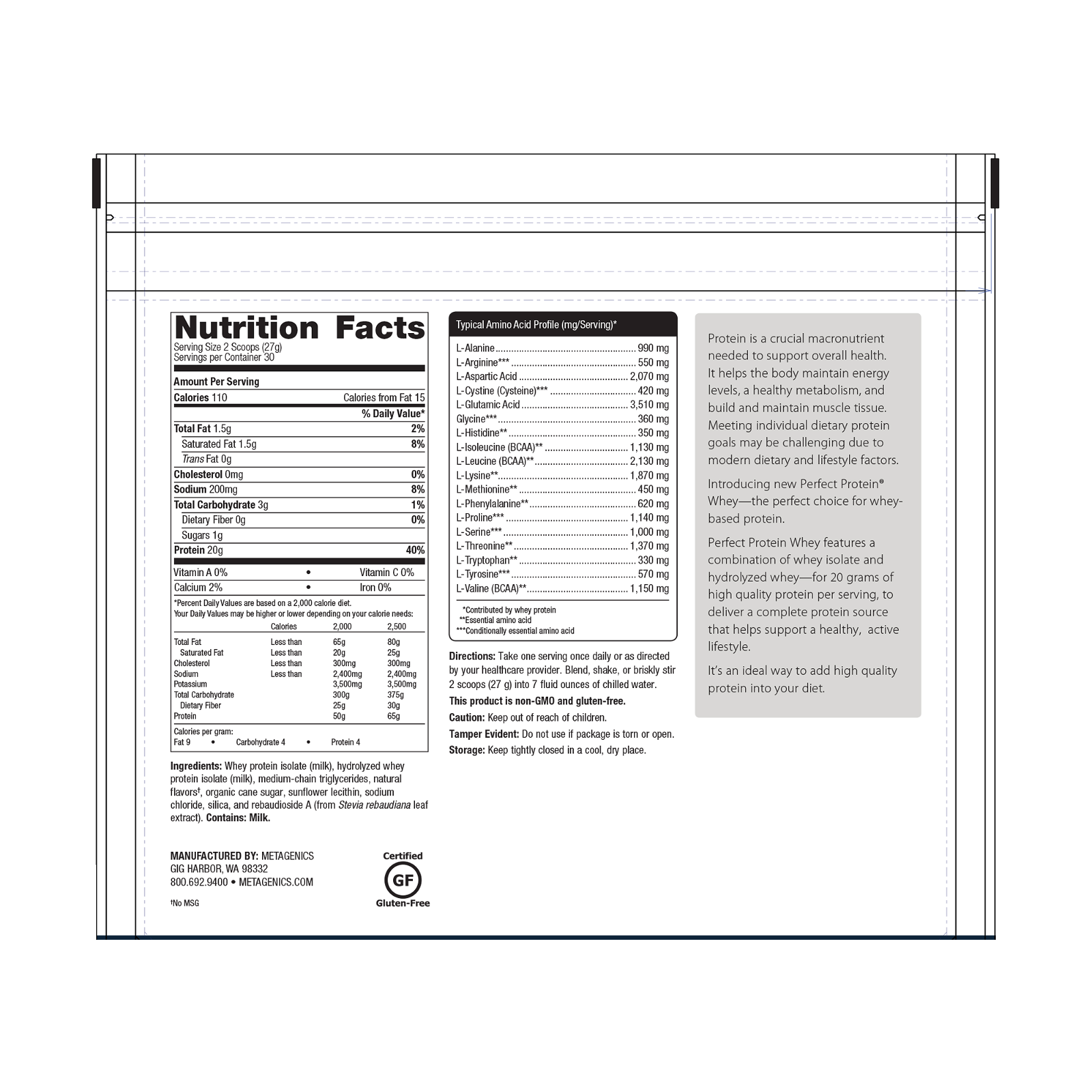 Metagenics Perfect Protein Whey - JoyVIVA -  