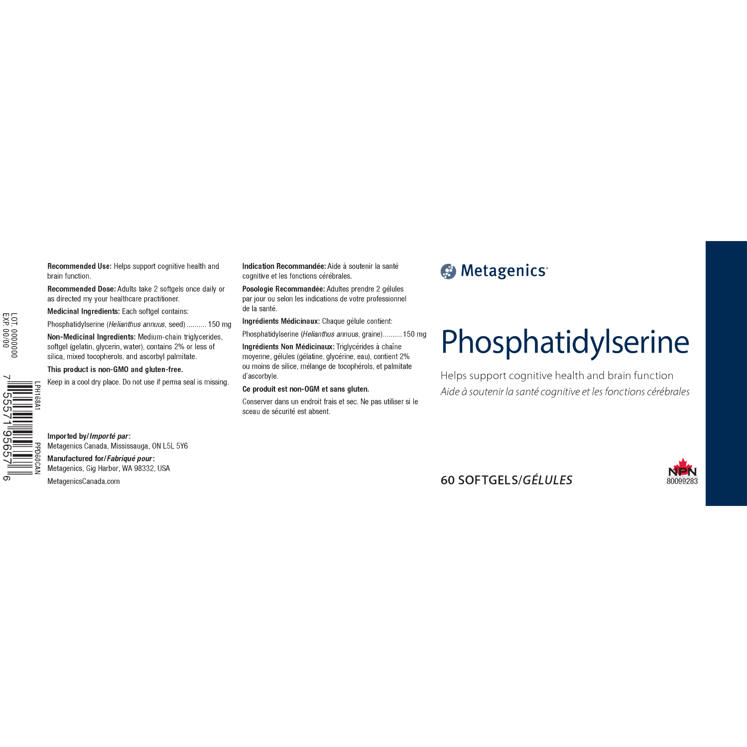 Metagenics Phosphatidylserine - JoyVIVA -  