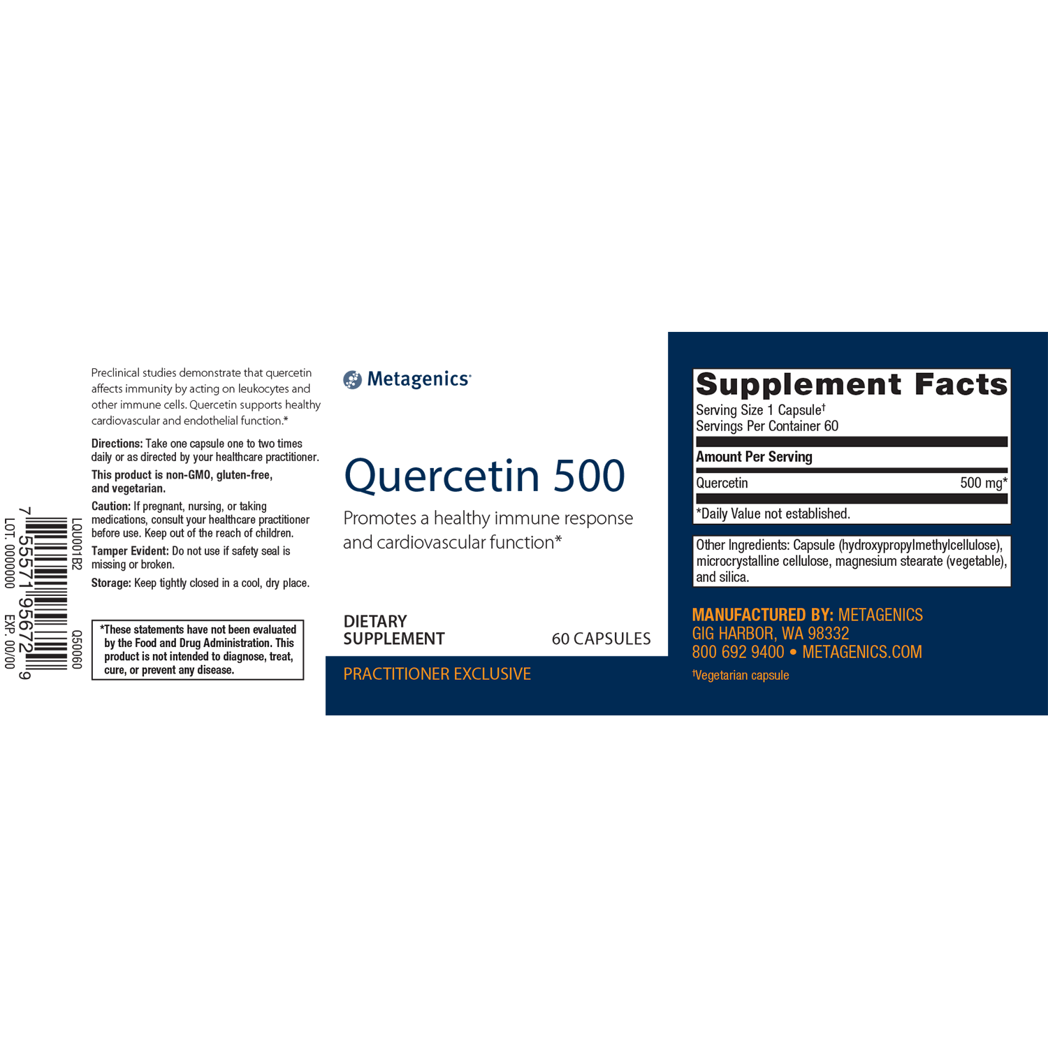 Metagenics Quercetin 500 - JoyVIVA -  