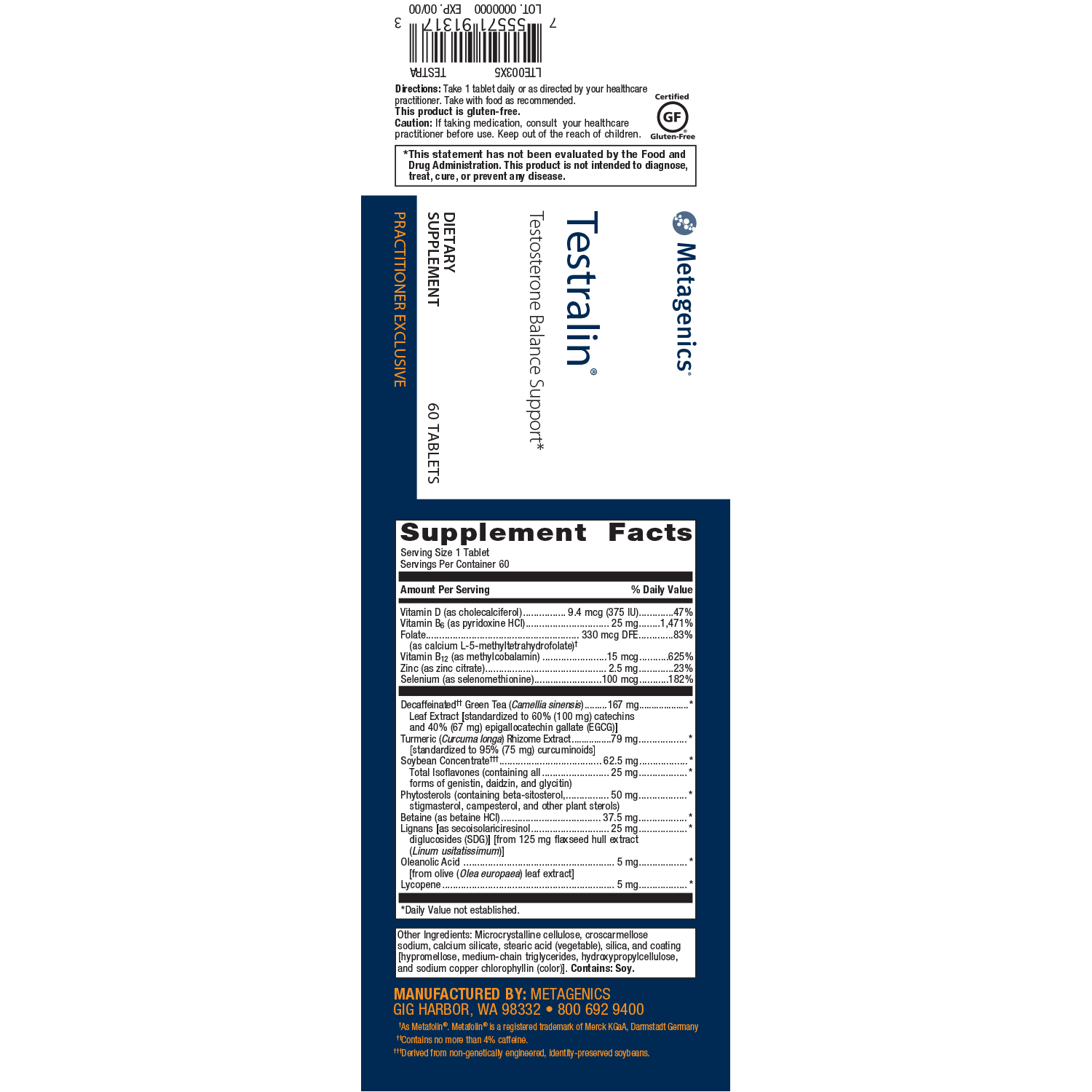 Metagenics Testralin - JoyVIVA -  