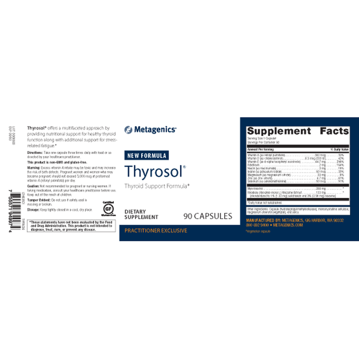 Metagenics Thyrosol - JoyVIVA -  