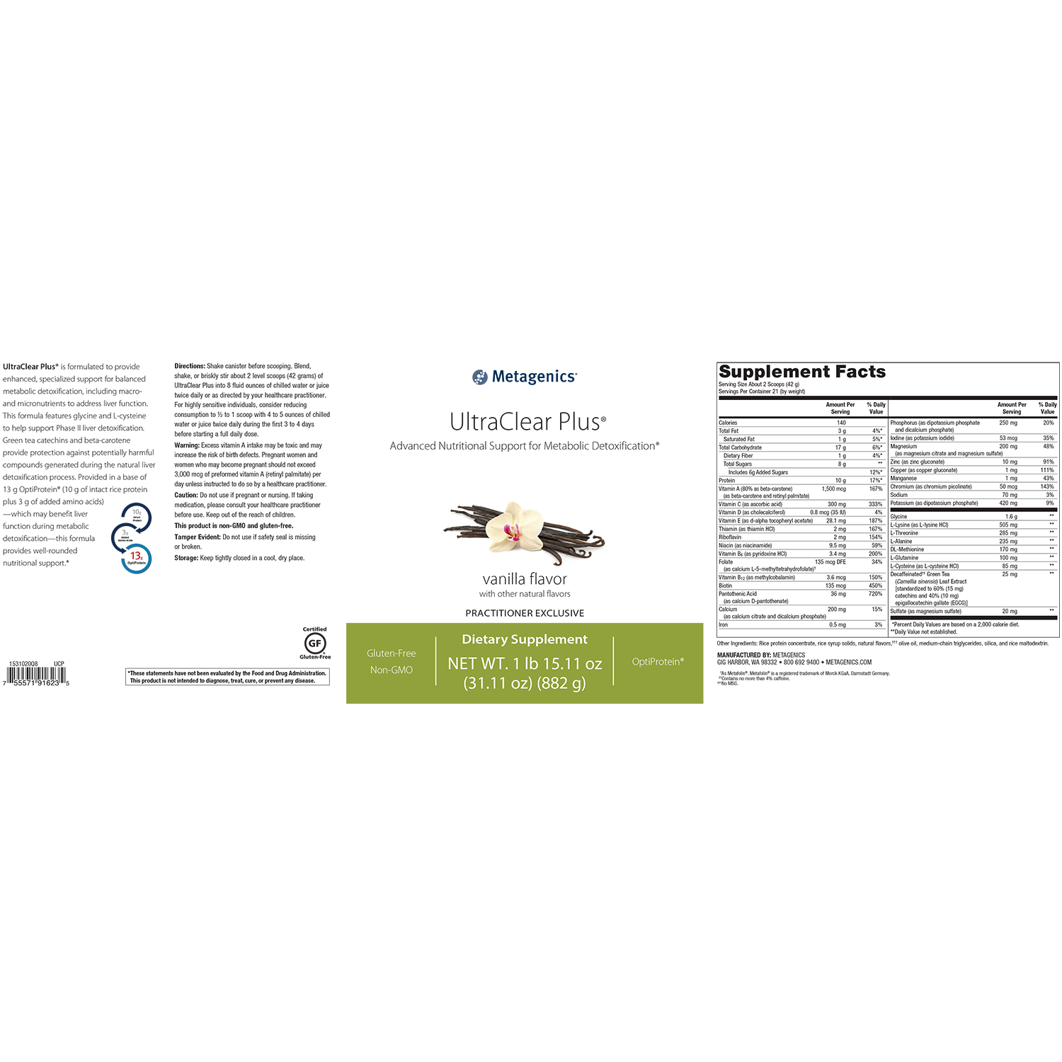 Metagenics UltraClear Plus - JoyVIVA -  